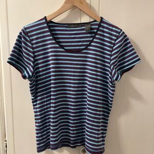 Striped Short Sleeve Top